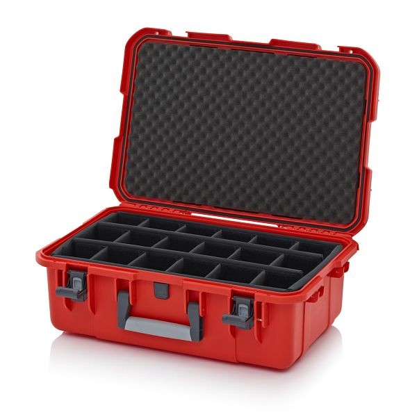 Auer Schutzkoffer Pro, Blutorange, ohne Schloss, Polstereinlage, CP 6422 B4-2002