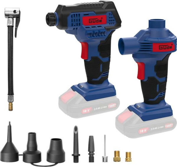 Güde Akku Kompressor und Luftpumpenset KLS 18-0, 58427, 4015671497314