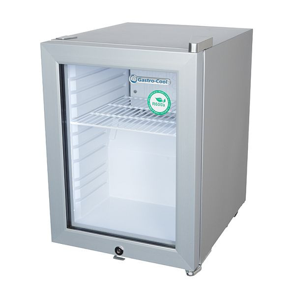 Gastro-Cool Minikühlschrank für Tankstelle - Kühlwürfel - silber - GCKW25, 247401