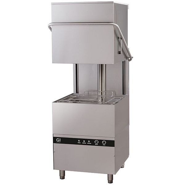Gastro-Inox elektronische Schiebespülmaschine, 50x50cm, 400V, Edelstahl AISI 304, 400.109
