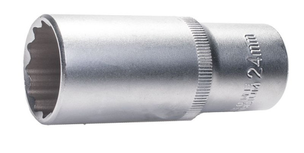 SW-Stahl Steckschlüsseleinsatz, 1/2", Zwölfkant, 24 mm, tief, 05632-24SB