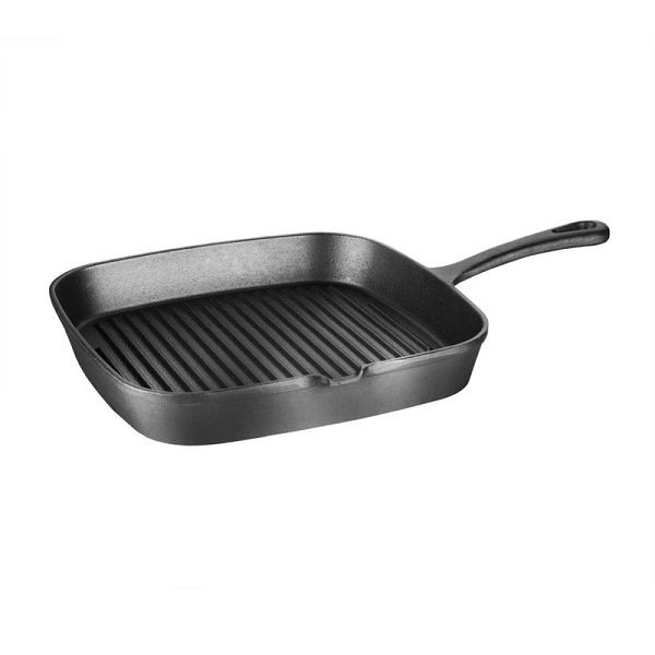 Vogue quadratische gerippte Pfanne aus Gusseisen 241 mm, M653