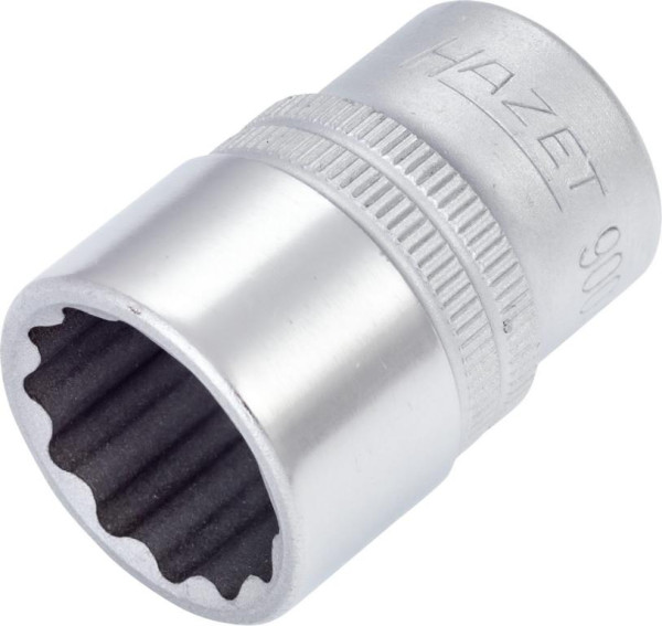 Hazet Steckschlüsseleinsatz, Doppelsechskant, Vierkant hohl 12,5 mm (1/2 Zoll), Außen-Doppel-Sechskant-Tractionsprofil, 3/4 ", 900AZ-3/4