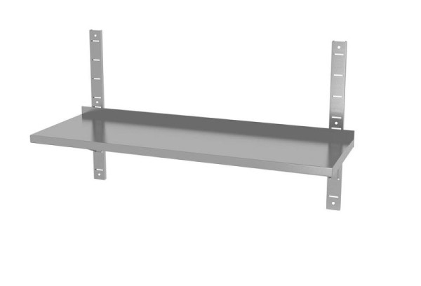 Hendi Wandablage einstellbar, einfach, mit 2 Halterungen, 1000x300x(H)600mm, VE: 2 Stück, 811788