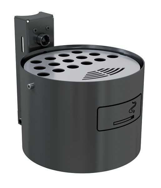 Schake Rundascher zur Wand- + Pfostenbefestigung, feuerverzinkt und beschichtet DB 703, ohne Standpfosten, 4066B