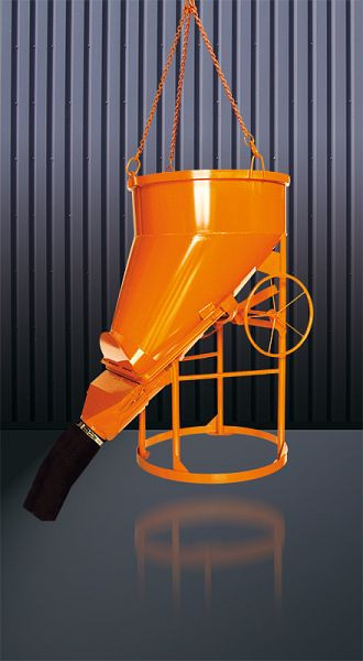 Eichinger Betonsilo 1023H.3, 250l, Angeschweißte Kette, Handrad, Auslauf Ø 150mm, 10230301300000