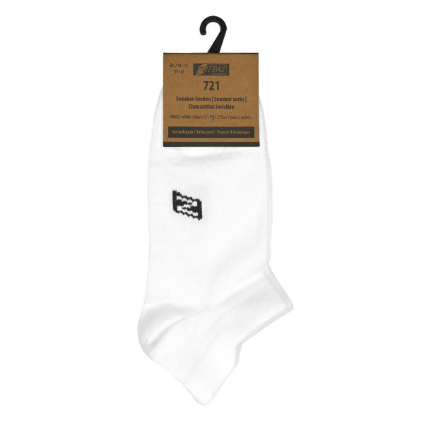 NITRAS Sneaker-Socken, Polyamid / Elasthan, Größe: 38, Farbe: weiß, VE: 336 Paar, 721-1100-38