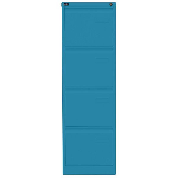 Bisley LIGHT Hängeregistraturschrank LIGHT, einbahnig, 4 HR-Schubladen, 686 azur, IPCCA14686