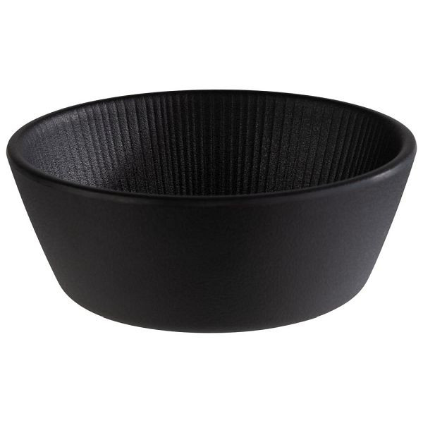 APS Schale -NERO- in schwarz, Ø 12,5 cm, Höhe: 4,5 cm, 0,25 Liter, 85271