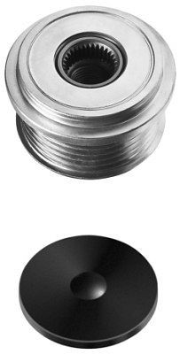 HELLA Generatorfreilauf, Gewindemaß: M16x1,5, Anzahl der Rillen: 6, mit Kappe, 9XU 358 038-561