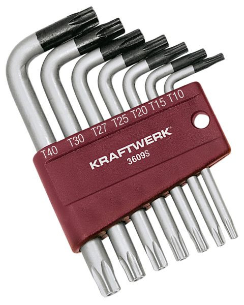 Kraftwerk Winkelstiftschlüssel-Satz für TX-Schrauben, 7-tlg, 3609S