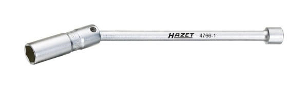 Hazet Zündkerzen-Schlüssel, Vierkant hohl 10 mm (3/8 Zoll), Außen-Sechskant Profil, 16 mm, 5/8 ", Gesamtlänge: 270 mm, 4766-1