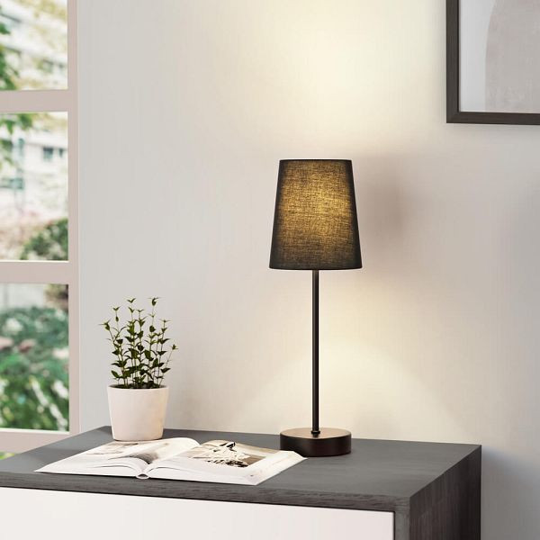 HOME DELUXE Tischlampe VANA, Braun, 61158, 4058166320605