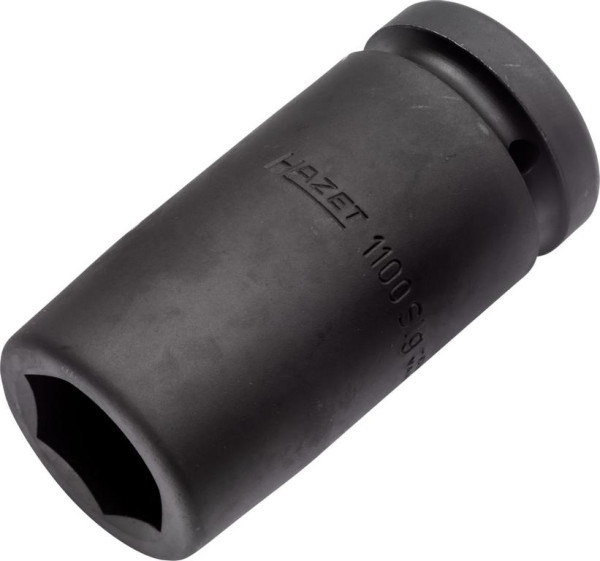 Hazet Schlag-, Maschinenschrauber Steckschlüsseleinsatz, Sechskant, Vierkant hohl 25 mm, Außen-Sechskant Profil, 32 mm, Lange Ausführung, 1100SLG-32