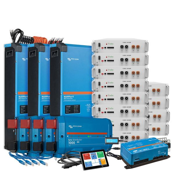 Offgridtec Backup-Kit Nachrüstsatz 61,4 kWh mit Pytes E-Box 48100R-TE+ Akku Victron Multiplus II 48/10000 3-Phasig, 4-01-019525-002