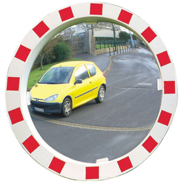 Stein HGS Verkehrsspiegel Vialux®, rund Ø900mm /Miroirs® P.A.S., ca. 25m/24 kg/ 5 Jahre Garantie, auf die Funktion (Spiegelglas, Rahmen, Halterung), 32861