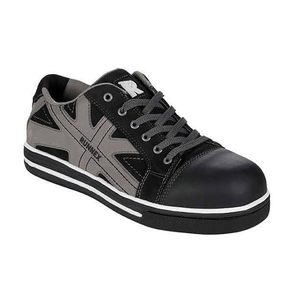 RUNNEX S3-Sicherheitshalbschuhe SportStar, schwarz/grau, Größe: 43, VE: 1 Paar, 5342-43