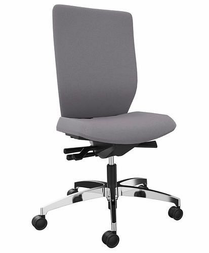 DENIOS Bürostuhl Stilo ES operator, Syncro-3D-Ballance-Technik, Alu-Fußkreuz, grau, 292426