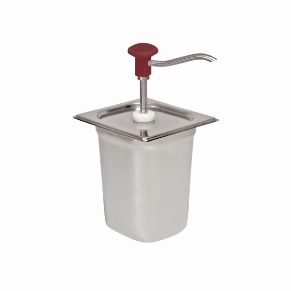 Schneider Dosierspender GN-Behälter einfach (rot), Inhalt 3 Liter, 180x165x330 mm, 152410