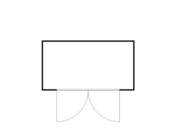 FLADAFI Materialcontainer IC Pro 1400, isoliert, mit isoliertem Boden, Doppelflügeltür (symmetrisch) auf der 4 m Seite, F2221410301-F911