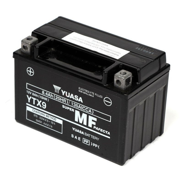 YUASA AGM YTX9 Motorradbatterie 12V 8Ah 135A, 102564