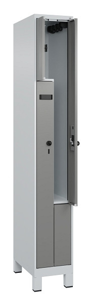 C+P Z-Spind Evolo PLUS, Füße, 2 Fächer, 1950x300x500mm, 7035/0004, 049013-102 S10014