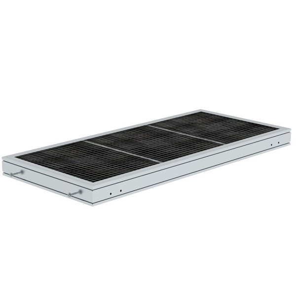 Munk Günzburger Steigtechnik Plattform Stahl Gitterrost Plattformlänge 1860 mm, 632105