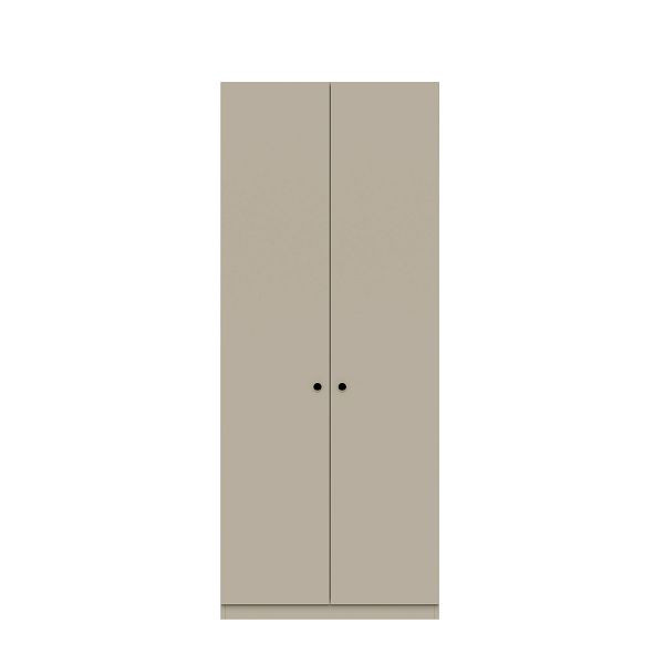 Bisley Kleiderschrank Pren, Mit Kleiderstange, 1 Hutboden und 1 Schuhfach, Ohne Schloss, H 1970 x B 800 x T 500 mm, 063 kieselgrau, PNW08192SNLL063