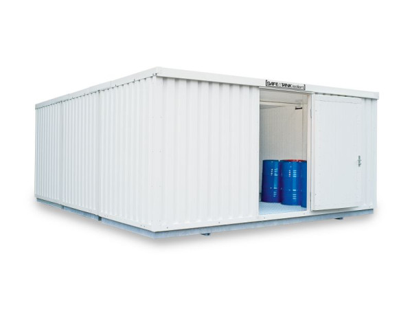 SÄBU SAFE Tank Kombination STKI 5000, isoliert, vormontiert inkl. Endmontage, Kunststoffbeschichtet RAL 9002, 5.080 x 6.520 x 2.520 mm, F8850860101-F905