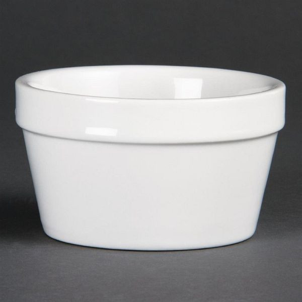 Olympia Whiteware stapelbare Auflaufförmchen 9,5cm, VE: 6 Stück, DK829