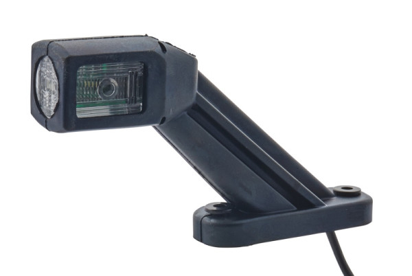 HELLA Umrissleuchte, LED, 12/24V, Lichtscheibenfarbe: gelb/rot/weiß, Kabel: 500mm, Stecker: EasyConn, 2-polig, links/seitlicher Anbau, 2XS 011 769-011
