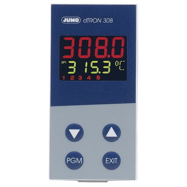 JUMO Kompaktregler zum Schalttafeleinbau, (48x96 mm), AC/DC 20 bis 30 V, Ausführung des elektrischen Anschlusses: Schraubanschluss, 00475627