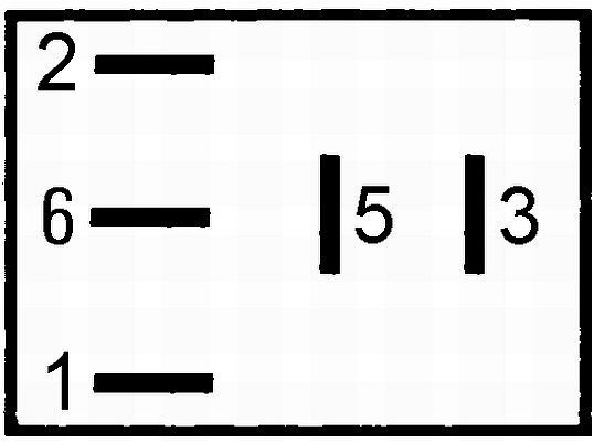 HELLA Relais, Arbeitsstrom, 12V, 5-polig, Schaltbild: L1, Stecker: C3, Schließer, ohne Halter, 4RC 933 364-027