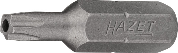 Hazet 5-Stern Bit, Sechskant massiv 6,3 (1/4 Zoll), Innen-5-Stern Profil mit Zapfen, 20H, 2225-20H