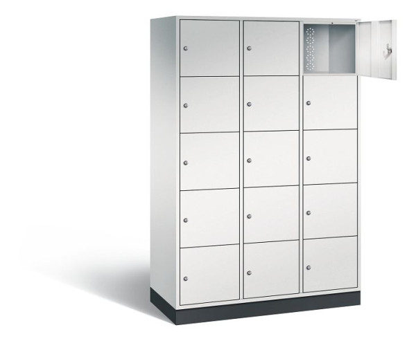 C+P XL-Schließfachschrank Intro, H1950xB1220xT490mm, Farbe: Lichtgrau, 8570-302 S10004