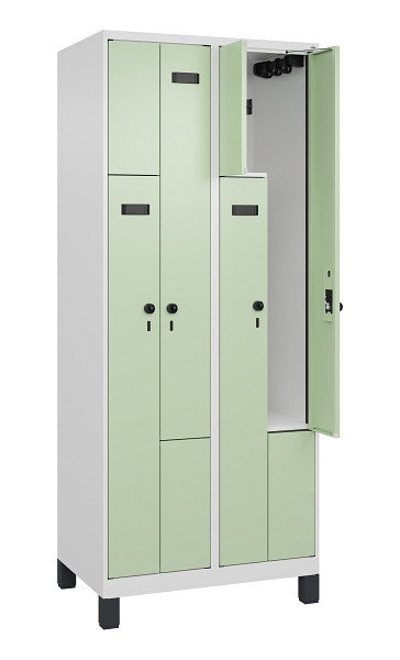 C+P Z-Spind Evolo PLUS, Füße, 4 Fächer, 1950x800x500mm, 9016/6019, 049013-224 S10026