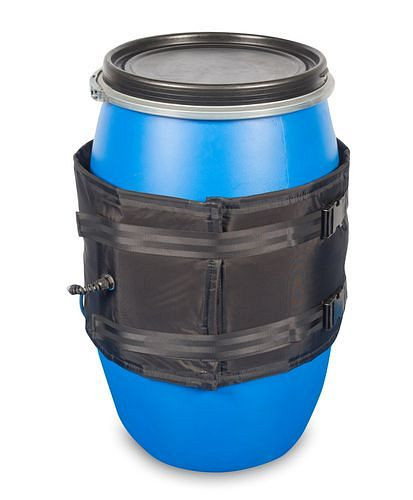DENIOS Heizmantel für 120-Liter-Fässer, IP 56, 1400 - 1650 mm, 400 Watt, 280734