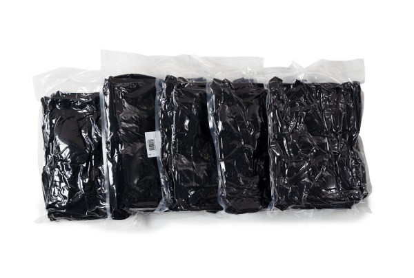 DENIOS Sandsäcke, gefüllt mit Wasser-absorbierendem Granulat, mit Griffen, schwarz, Set, VE: 20 Stück, 321333