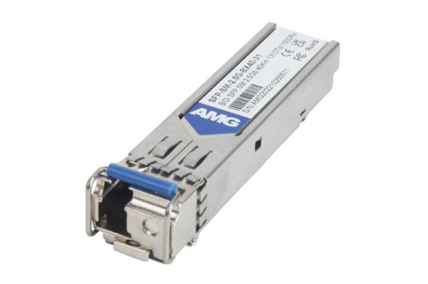 AMG Systems SFP, 2.5Gb/s, Einzelfaser, LC, Singlemode, 40km Reichweite Tx: 1310nm, Rx: 1550nm, DDM, SFP-SM-2.5G-BX40-31
