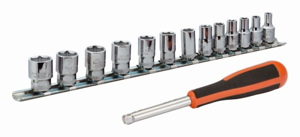 Bahco 1/4" Steckschlüssel-Satz, 14-teilig, 6729SM, 7314153003225
