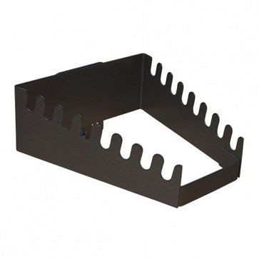 ADB Schraubenschlüsselhalter, passend für Eurolochung (10x10 mm / 38x38 mm), für 8 Schlüssel, Farbe: schwarz, RAL 9005, 73158