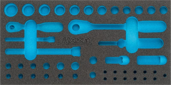 Hazet 2-Komponenten Weichschaum-Einlage, für 882, Abmessungen / Länge: 342 mm x 172 mm Ordnungssystem Größe: 1/3 (342 x 172 mm), 163-351L