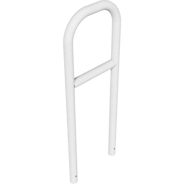 Stein HGS Anlehnbügel/Absperrbügel -Sylt-, 1400mm/500mm, ohne Farbe, mit Querholm, Bügel: Ø 60 mm, 21949