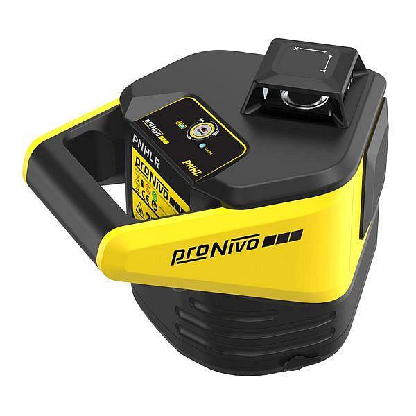 proNIVO Rotationslaser horizontal mit Pendel, roter Strahl, mit Universalhandempfänger PNLUD18, S205-PNHLR-SET1