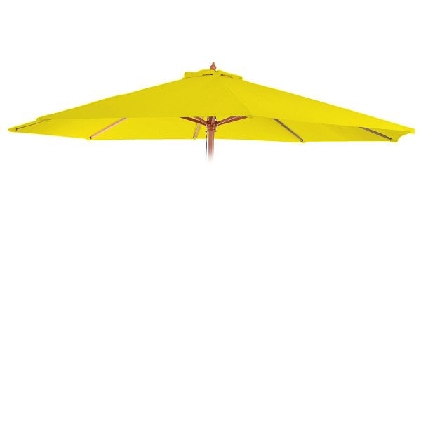 Mendler Ersatz-Bezug für Sonnenschirm Florida, Sonnenschirmbezug Ersatzbezug, Ø 3,5m Polyester 8 Streben, gelb, 97766