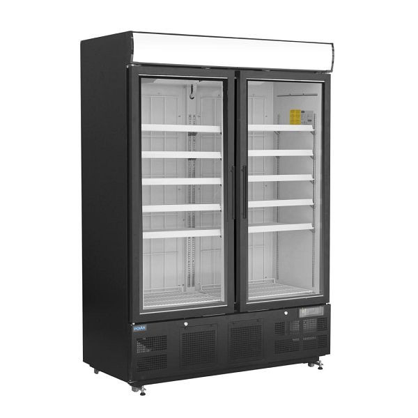 Polar G-Serie Gefrierschrank mit Sichtfenster 920Ltr Schwarz, GH429