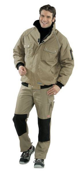 Planam Canvas 320 Winterblouson, khaki/schwarz, Größe S, 2185044
