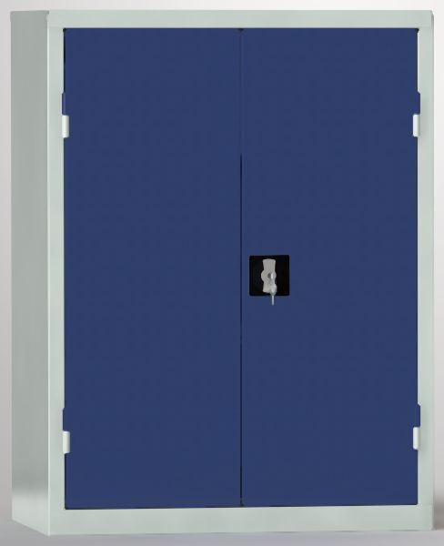 KLW Universalschrank mit Flügeltüren, 2000x750x430mm, Acrylglas-Sichtfenster, 4 verzinkte Fachböden, alle 20mm verstellbar, 7FN-CF2000FD-7524XRB
