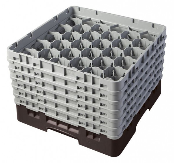 Cambro Spülkorb mit 30 Fächer Camrack® 29,8 cm Braun, 30S1114167