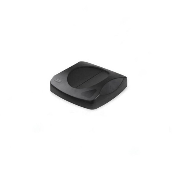 Stein HGS Deckel/Aufsatz für Abfalleimer -Untouchable- Rubbermaid, Schwingdeckel/101mm/schwarz, 12546